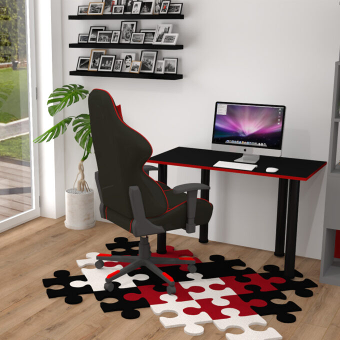 Biurko gamingowe SoHo Red - obrazek 2